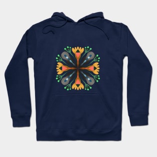 Circular floral composition Hoodie